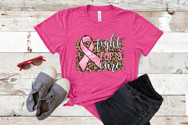 Fight for a Cure Leopard Unisex Triblend Tee