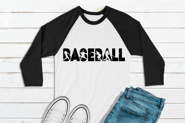 Baseball Icons 3/4 Sleeve Raglan Unisex Tee