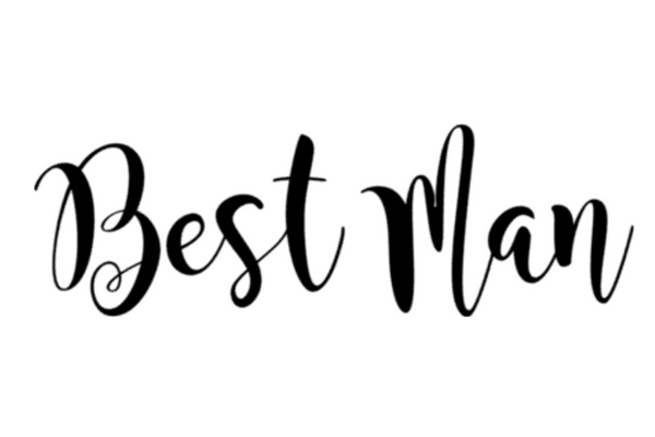 Best Man, Bridal Party, SVG, PNG, JPG, Digital Download, Cutting File, Silhouette, Cameo, Cricut, Wedding