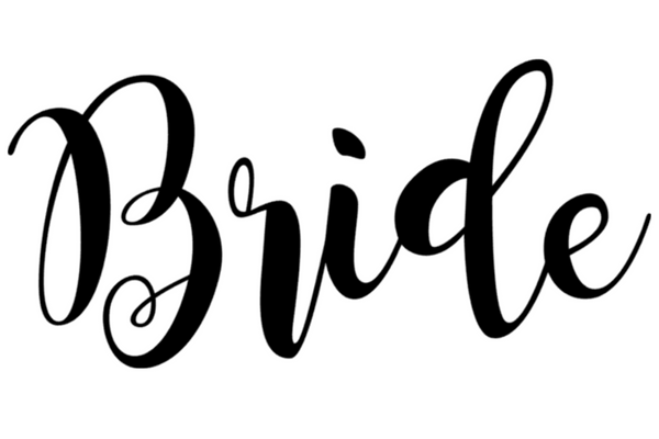 Bride, Bridal Party, SVG, PNG, JPG, Digital Download, Cutting File, Silhouette, Cameo, Cricut, Wedding