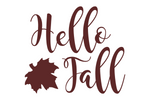 Hello Fall, SVG, PNG, JPG, Digital Download